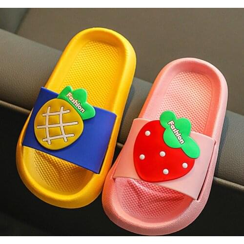 Kids Slippers for Boys Girls Cartoon Shoes Summer Toddler Flip Flops Baby Indoor Slippers Beach Swimming Slippers for Children