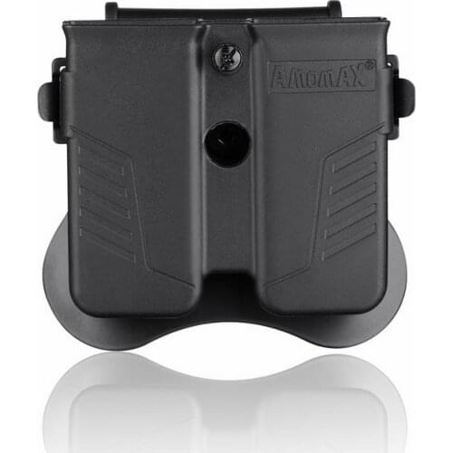 Tactical Double Mag Pouch for Universal 9mm, .40, .45 Calibe, Single or Double Stack Magazines