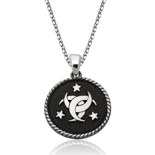 Tevuli 925 Sterling Silver Templar-i Mahsusa Male Necklace