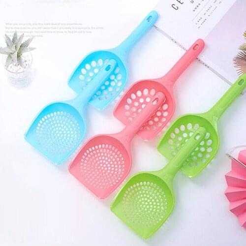 Thickened Plastic Cat Litter Scoop Set Pet Care Sand Waste Scooper Shovel Hollow Cleaning Tool Cleaning Products Dog Food Scoops