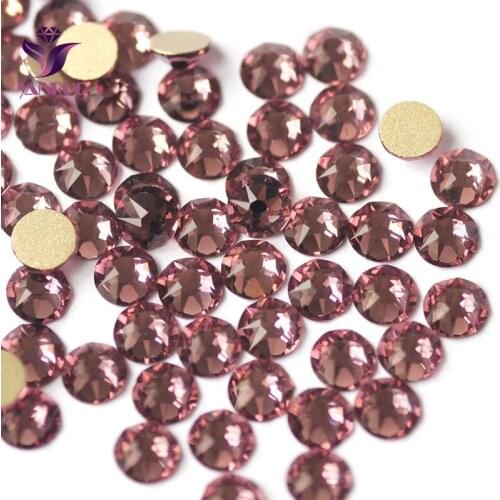 YANRUO 2088NOHF Light Amethyst Flat Back Rhinestones Cristal Stones Crystals Diamond for Crafts