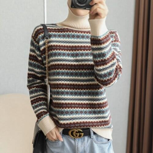 Adishree 2020 woman winter 100% Cashmere sweaters and autumn knitted Pullovers High Quality Warm Female thickening Turtleneck