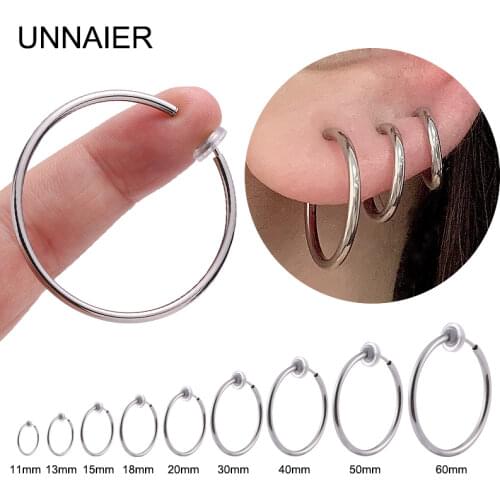 Ear clip vintage painless fake earrings big ring ear clip ring no hole ear clip high sense female no pierced summer