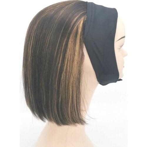 12-14 Inches Wholesale VariShow Ice Headband Hair Wigs Brazilian Virgin Remy Human Machine Weft For Beauty