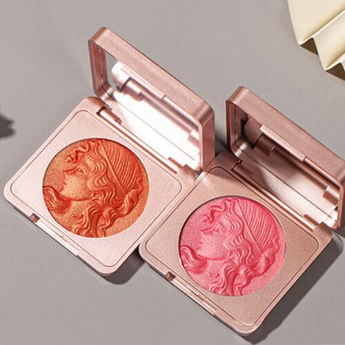 2 Colors Makeup light Blush Peach Pallete Face Blush Pigment Palette Cream Shining Face Shadow Cosmestics Powder focallure