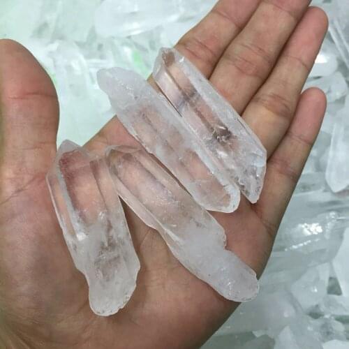 4pcs Natural rough clear quartz crystal gemstone point meditation healing chakra rock crystal point jewelry making