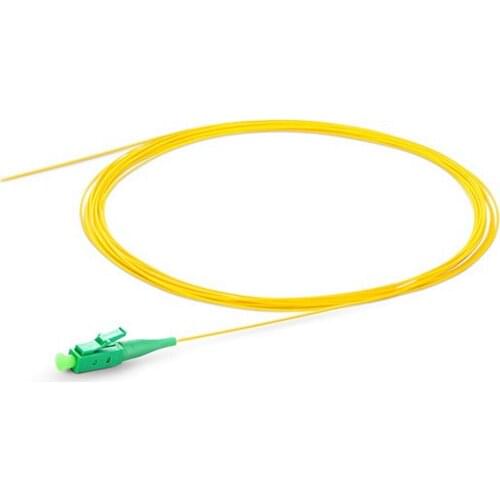 50PCS/Lot 1m LC/APC Fiber Optic Pigtail Simplex 9/125 Single Mode FTTH Pigtail Cable LC APC Pigtail LC Connector fibra optica