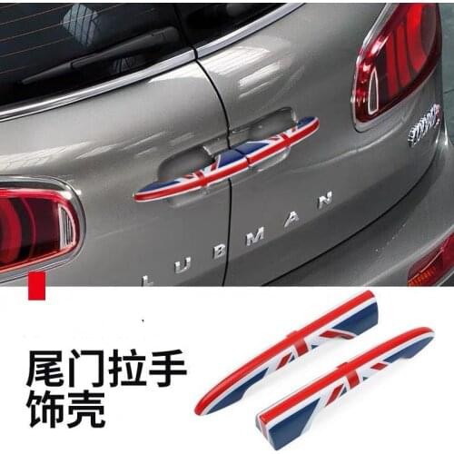 Car luggage door handle decoration Cover Exterior Trim Auto Styling Accessories For MINI Clubman F54 R55 Wagon Trunk sticker