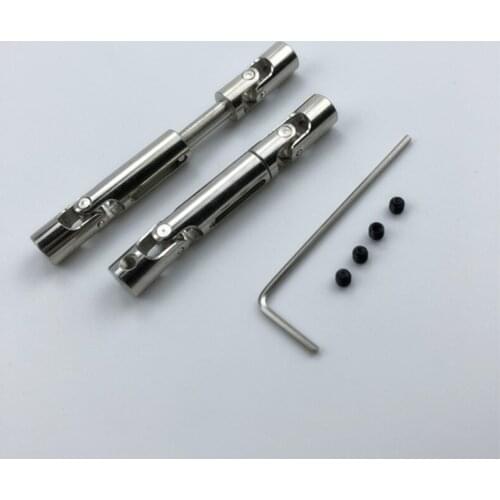 1/2PCS Metal Drive Shaft 57-71mm Length Universal Joint Drive Axle CVD Dog Bone fr RC Car WPL Mangniu Pick-up/Semi Truck D90 Acc