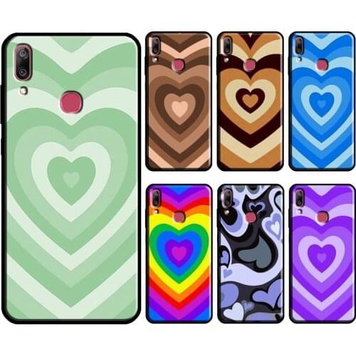 Latte Love Brown Heart Aesthetic For Huawei Y3 Y5 Y6 Y7 2017 2018 Y9 Prime 2019 Y7A Y6P Y5P 2020 Nova 5T 2i 3i Phone Case
