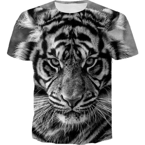 3D printe Animal tiger Lion face man T-shirt Casual loose lion t shirt majestic summer Fashion shirt Harajuku oversized t shirt