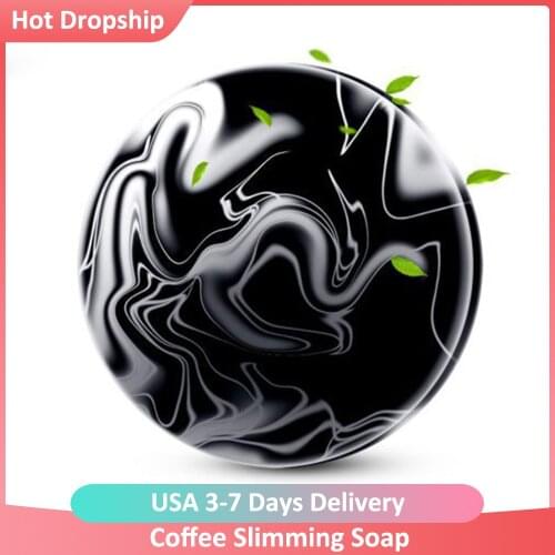 Volcanic Clay Coffee Slimming Soap Bar Skin Whitening Acne Blackhead Remover Control Treatment Body Soap Cleansing Slimming Soap