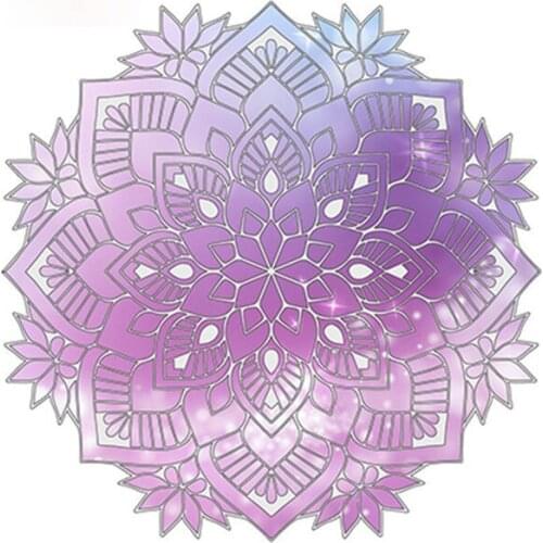 Personality Watercolor Mandala Car Sticker Boho Decal Reflective Car Styling Waterproof Window Accessories Apply To Car Window