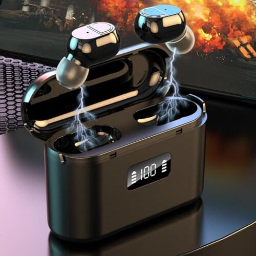 J21 Single Bluetooth Earphone 5.0 Wireless Invisible Earpiece In-ear Bluetooth Earbud With Mic Portable Business Earphone New