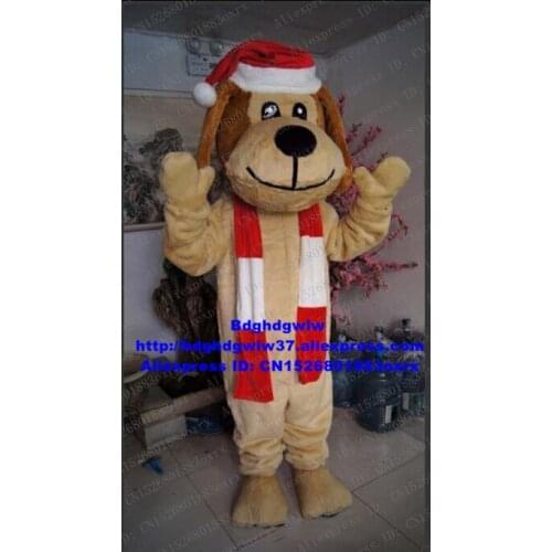 Brown Christmas Dog Teddy Dog Basset Hound Beagle Golden Retriever Dachshund Mascot Costume Adult Art Lovely Annabelle zx1619