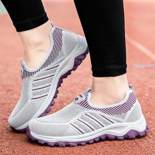 2021 Fashion Ladies Sock Slip On Walking Shoes For Women Chaussures Casual Breathable Unisex Designer Sneakers Sapatos Femininos