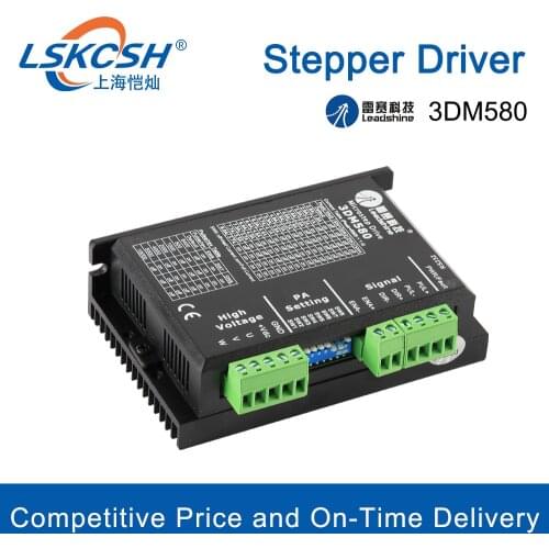 LSKCSH 3 Phase Laser Leadshine Stepper Driver 3DM580 18-50V DC 1.0-8.0A for Co2 Laser Engraving Cutting Machines 1390/1410