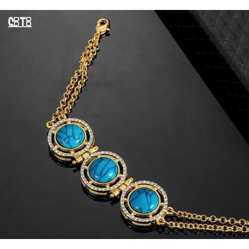 Top Crystal Mens Turkish Jewelry Bracelet Gold Muslim Islamic Bracelet Ladies Africa/Arabia/Middle East Jewelry Wholesale