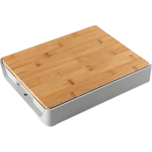 Multifunctional Bamboo Cutting Board Drawer Type Chopping Board Kitchen Tool