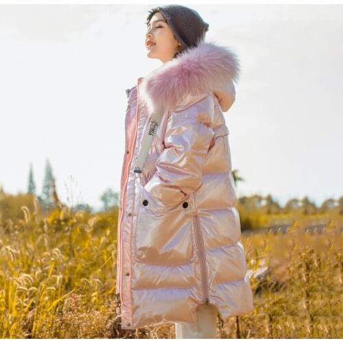 Teen Girls Fashion Winter Jackets Warm Down Coat 12 13 14 years Big Fur Hoodies Black Pink Silver Long Parkas Girl