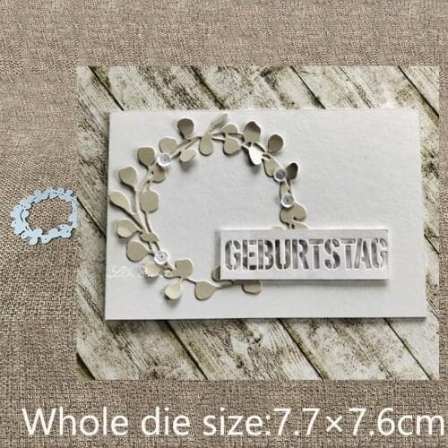 New Design Craft Metal stencil Cutting Dies leavs wreath ring decoration scrapbook die cuts Album Paper Card Craft Embossing