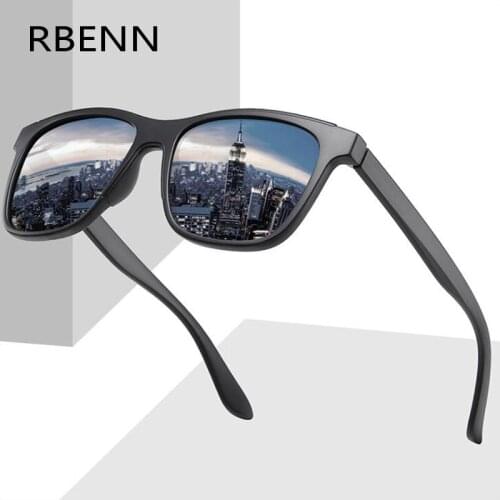 RBENN 2020 New Ultralight TR90 Polarized Sunglasses Men Women Brand Designer Classic Square Driving Sun Glasses UV400 Gafas