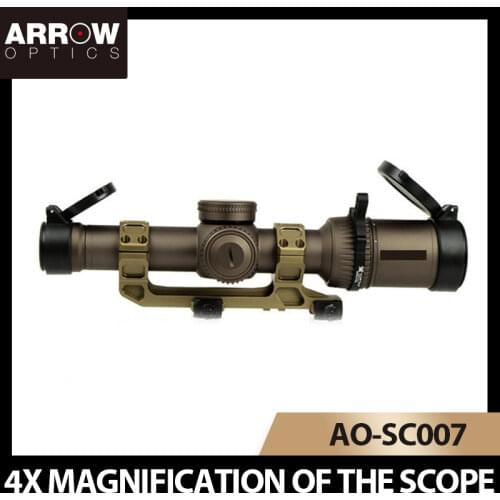 Optical Sight ARROW OPTICS 1-6x24 RAZOR HD GenII-E Type Rifle Scope Mount Dessert Color Set Tactical Hunting Sight