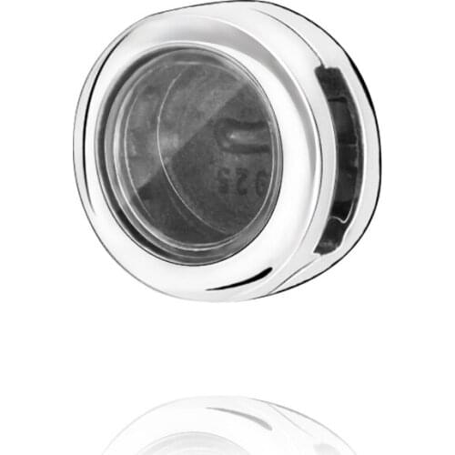 Girl Gift 925 Sterling Silver Beads Fit Original Pandora Bracelets Crystal Surface Retaining Clip Women DIY Fashion Jewelry