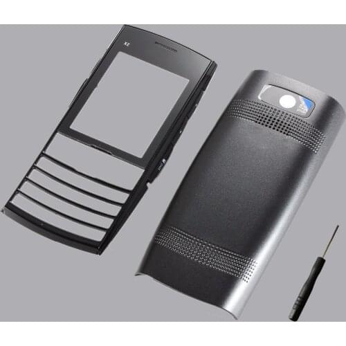 Housing Full Case For Nokia X202 X2-02 Front Frame + Battery Back Cover+Tools ( no keypads)