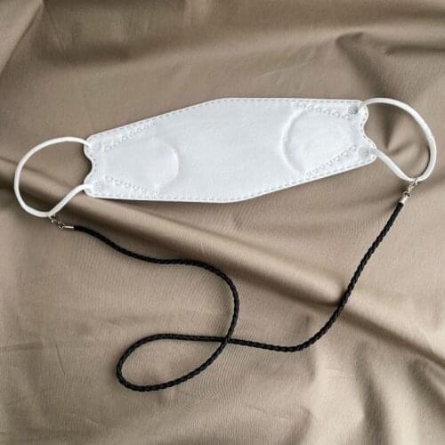 High Quality PU Mask Hanging Rope Face Mask Lanyard Mask Holder Traceless Ear Hanging Rope Two Hooks For Children Adult