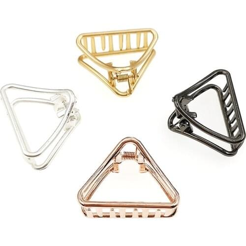 Women Geometric Hair Claw Solid Color Hair Crab Retro Moon Shape Pearl Hair Clips Make UP Hair Accessories Large Size Hairpin