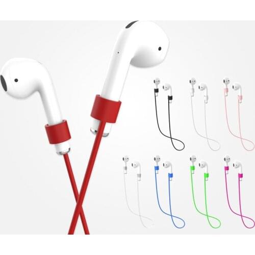 4 Colors Anti-lost Rope Hanging Strings Lanyard for IPhone/ AirPods Earphone Rope Silicone Lanyard Airpods