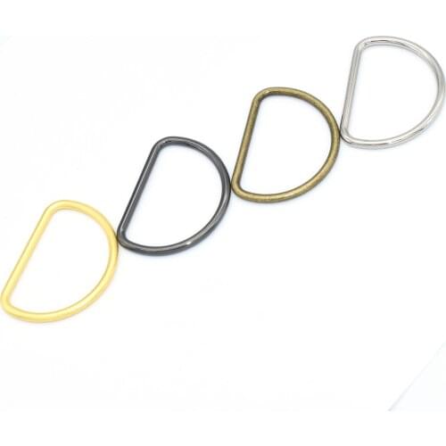 40mm Antique Bronze Sliver D Ring Buckles Metal D Connector Slide Adjuster Buckle Belt Bag Strap Webbing Buckles Handbag Making