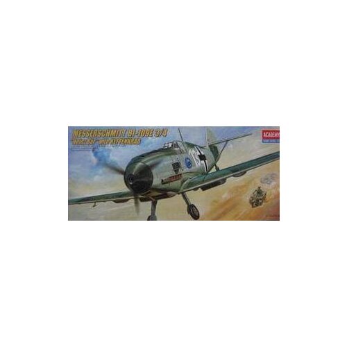 ACADEMY 2214 Bf109E-3/4 and semi-tropical fighter motorcycle track ground traction