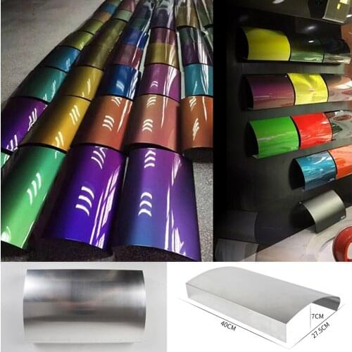 Aluminum Car Speed Shape Wrap Vinyl Film Color Shown Curved Display Panel For Vehicle Wrap / Dip Paint Display MO-A16 15pc