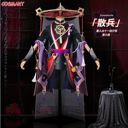 Anime Genshin Impact Scaramouche Cosplay Costume Game Suit Uniform Halloween Outfit For Women Men Custom Made 2021 New