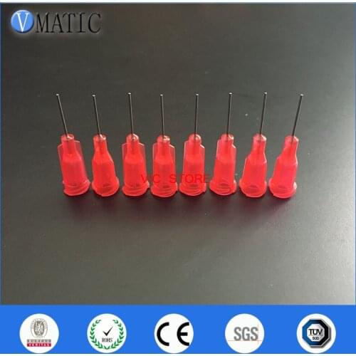 Free Shipping 100Pcs 25G Precision S.S. Dispensing Needle Tip 0.5" Glue Dispense Needle Tips 1/2 Inch