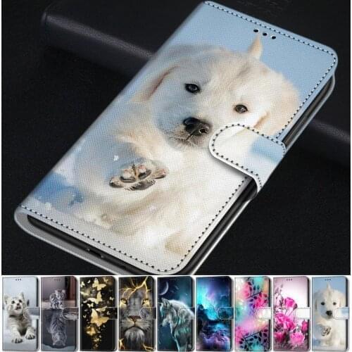 Case For Etui Xiaomi Mi Poco X3 NFC F3 M3 CC9E CC9 Redmi Note 10 9 8 7 Pro 8A 9A 9C Kids Capa Dog Cat Tiger Lion Wolf Lite D08F