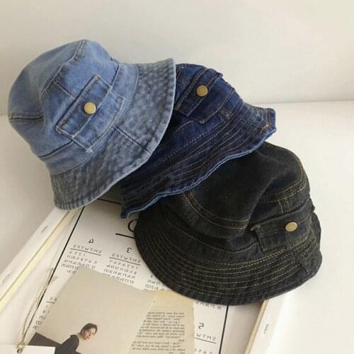 Korean Version Of Children Fisherman Hat Leisure Baby Basin Cap Travel Sunshade Cap For Boys Girls Casual Kids Bucket Hats