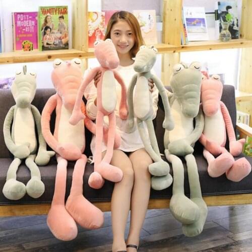 1pc 80cm-130cm Down cotton Long Cartoon Crocodile Plush toy Soft animal stuffed doll Figure statue Kids Kawaii Cute Gifts
