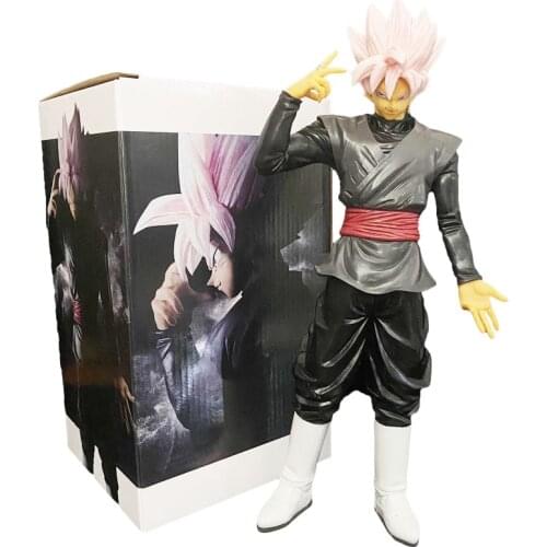 28CM Dragon Ball Premium Version Action Figure Super Saiyan Pink Black Goku Grandista Boxed Ornaments Model Doll