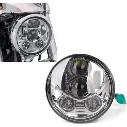 Motorcycle Headlight 5 3/4 " LED Headlamp 5.75 " For Harley Sportster 883 Iron 1200 Softail Dyna Street 500 XG750 FXDB FXDF 2016