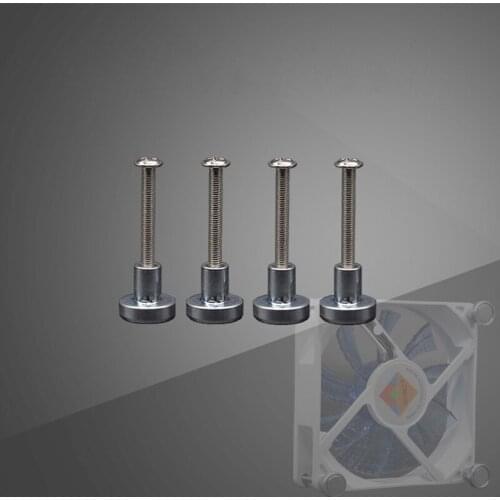 Magnetic screw cooling fan magnetic nut fixing chassis fan magnetic screw screw DIY modified cooling desktop 15mm 25mm fan