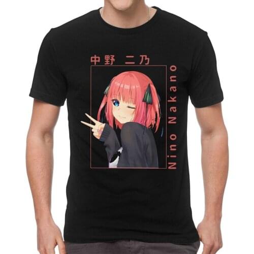 The Quintessential Quintuplets Tshirt Streetwear Tee Tops Cotton T Shirt Short Sleeve Nino Nakano 5 Toubun no Hanayome T-shirt