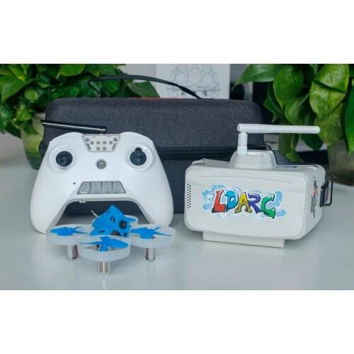 LDARC TINY 7XS RTF 1S 75mm FPV Racing Drone Indoor Brushed Micro Whoop OSD / X6 Radio transmitter/ Goggles Combo