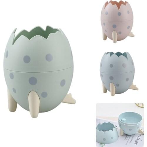 Cute Dinosaur Egg Storage Box Pen Holder for Student Office Detachable Desktop Storage Organizer Home Decoration Storage Tool