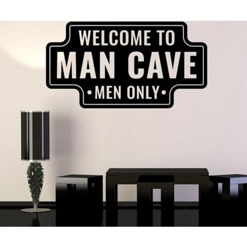 Stressful Man Cave Appointment Vinyl Art Wall Stickers Men Garage Window Poster Home Decor Design Mural Home Decor H383