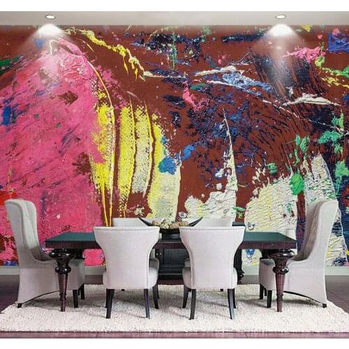 Bacaz Hand Abstract Murals 3D Silk Wallpaper Murals for Dinning Room Sofa Background 3D Wall Mural 3d Wall paper 3d stickers