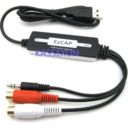 2017 new audo converter capture card,convert any analog audio to mp3/wma format for Window 8. MAC, Linux Free shipping