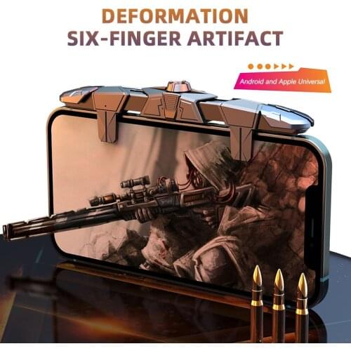 New Phone Mobile Gaming Trigger Fire Button Handle Shooter Game Joysticks Gamepad For PUBG Fire Shooting Aim Key L1R1 Controller